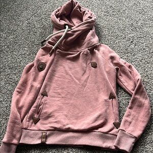 Cozy Pink Hoodie with Unique Design